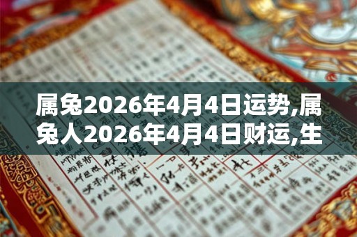 属兔2026年4月4日运势,属兔人2026年4月4日财运,生肖兔2026年4月4日运势