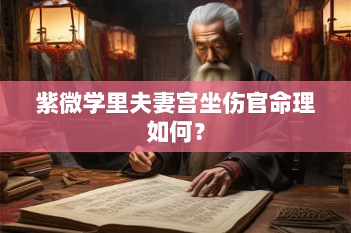 紫微学里夫妻宫坐伤官命理如何？