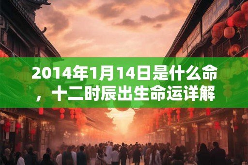 2014年1月14日是什么命，十二时辰出生命运详解