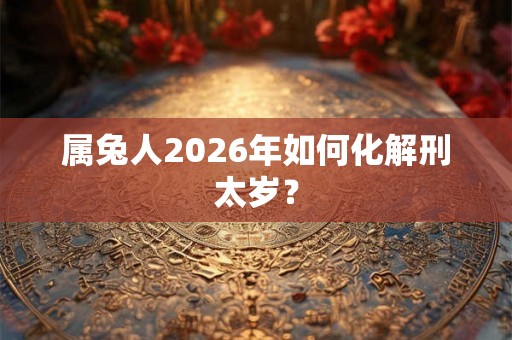 属兔人2026年如何化解刑太岁？