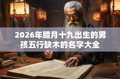 2026年腊月十九出生的男孩五行缺木的名字大全