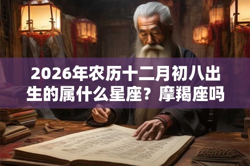 2026年农历十二月初八出生的属什么星座？摩羯座吗？