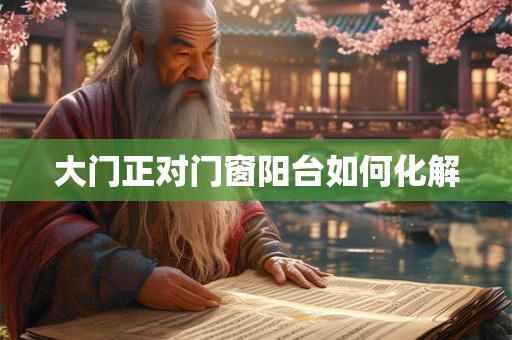 大门正对门窗阳台如何化解