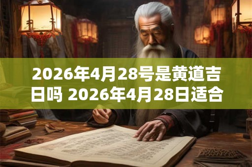 2026年4月28号是黄道吉日吗 2026年4月28日适合选黄道吉日吗