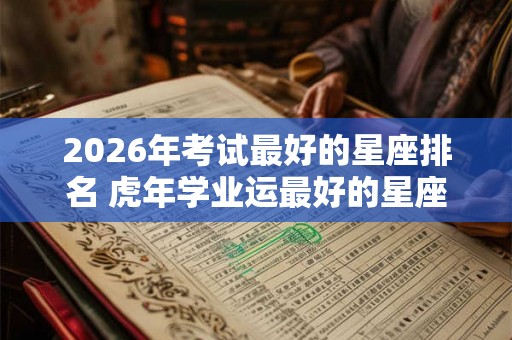 2026年考试最好的星座排名 虎年学业运最好的星座 2026年考试最好的星座排名 虎年学业运最好的星座