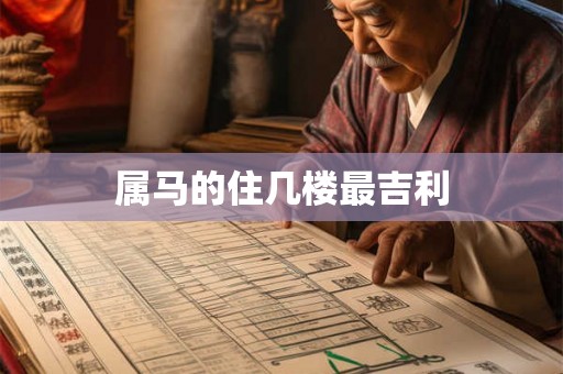 属马的住几楼最吉利