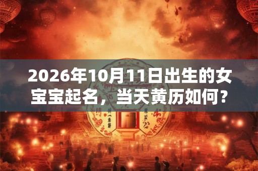 2026年10月11日出生的女宝宝起名，当天黄历如何？