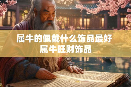 属牛的佩戴什么饰品最好 属牛旺财饰品