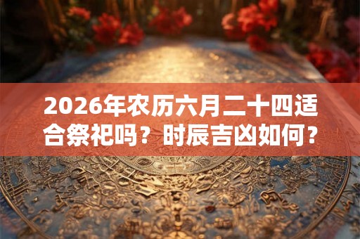 2026年农历六月二十四适合祭祀吗？时辰吉凶如何？