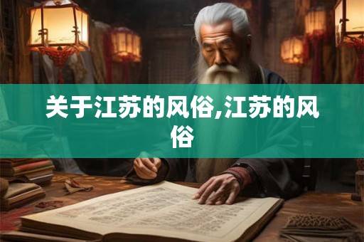 关于江苏的风俗,江苏的风俗 关于江苏的风俗,江苏的风俗