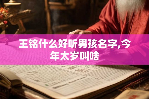 王铭什么好听男孩名字,今年太岁叫啥