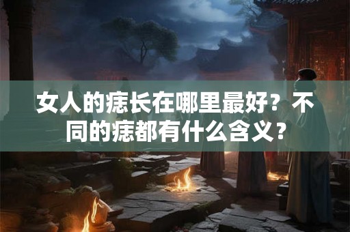 女人的痣长在哪里最好？不同的痣都有什么含义？