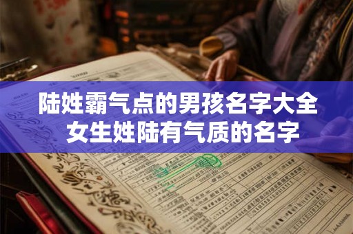 陆姓霸气点的男孩名字大全  女生姓陆有气质的名字