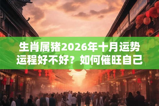 生肖属猪2026年十月运势运程好不好？如何催旺自己运气？