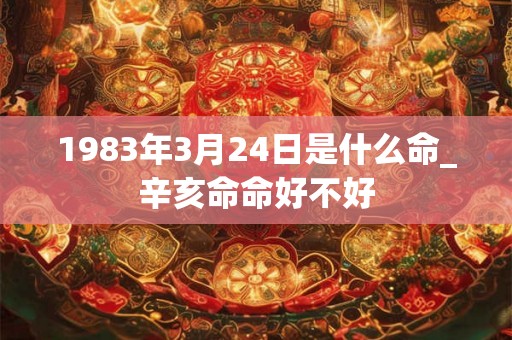 1983年3月24日是什么命_辛亥命命好不好