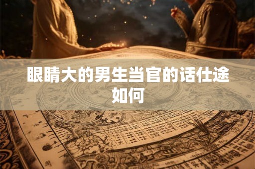 眼睛大的男生当官的话仕途如何