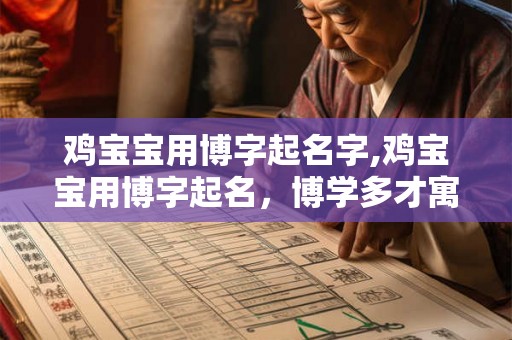 鸡宝宝用博字起名字,鸡宝宝用博字起名,博学多才寓意深远 鸡宝宝用博字起名字,鸡宝宝用博字起名,博学多才寓意深远