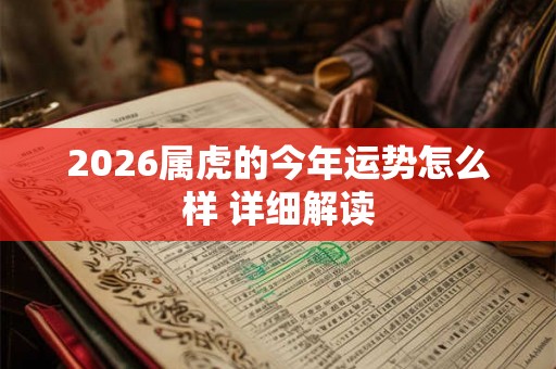2026属虎的今年运势怎么样 详细解读