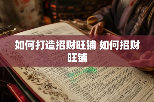 如何打造招财旺铺 如何招财旺铺