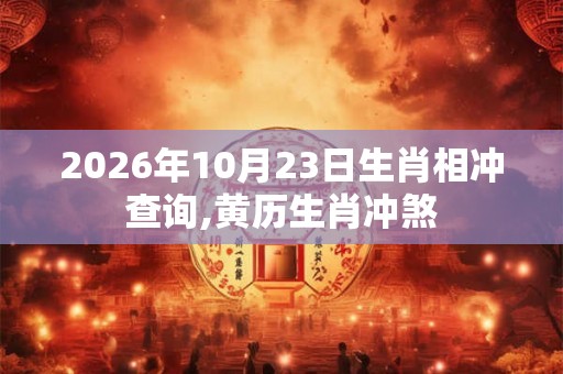 2026年10月23日生肖相冲查询,黄历生肖冲煞