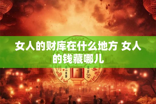 女人的财库在什么地方 女人的钱藏哪儿