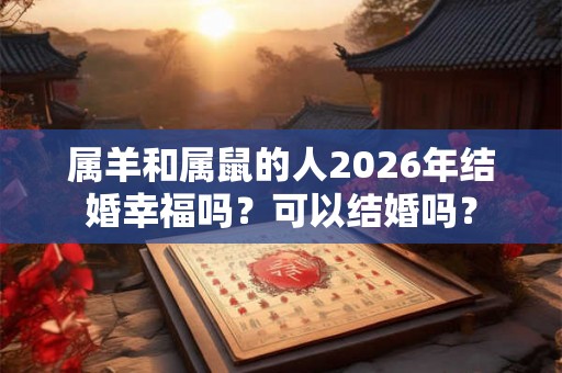 属羊和属鼠的人2026年结婚幸福吗?可以结婚吗? 属羊和属鼠的人2026年结婚幸福吗?可以结婚吗?