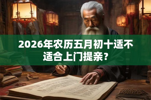 2026年农历五月初十适不适合上门提亲？