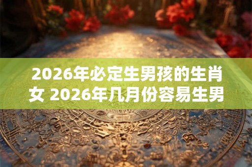 2026年必定生男孩的生肖女 2026年几月份容易生男孩