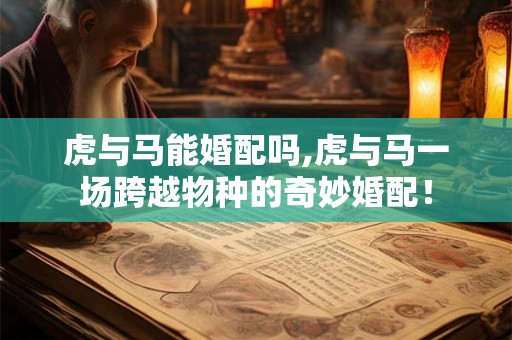 虎与马能婚配吗,虎与马一场跨越物种的奇妙婚配! 虎与马能婚配吗,虎与马一场跨越物种的奇妙婚配!
