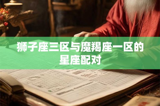 狮子座三区与魔羯座一区的星座配对
