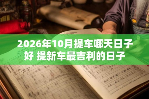 2026年10月提车哪天日子好 提新车最吉利的日子