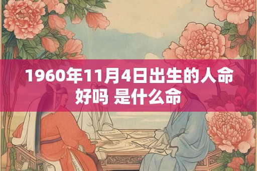 1960年11月4日出生的人命好吗 是什么命