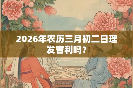 2026年农历三月初二日理发吉利吗？