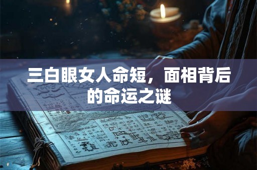 三白眼女人命短,面相背后的命运之谜 三白眼女人命短,面相背后的命运之谜