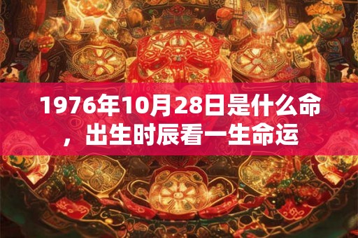 1976年10月28日是什么命，出生时辰看一生命运