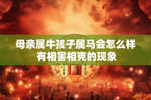 母亲属牛孩子属马会怎么样 有相害相克的现象