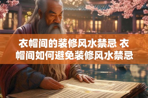 衣帽间的装修风水禁忌 衣帽间如何避免装修风水禁忌 衣帽间的装修风水禁忌 衣帽间如何避免装修风水禁忌