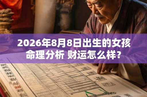 2026年8月8日出生的女孩命理分析 财运怎么样？