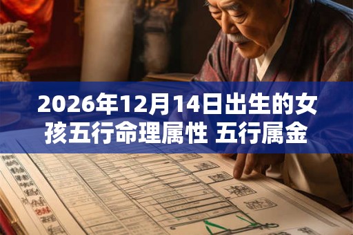 2026年12月14日出生的女孩五行命理属性 五行属金积极向上