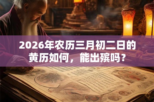 2026年农历三月初二日的黄历如何，能出殡吗？
