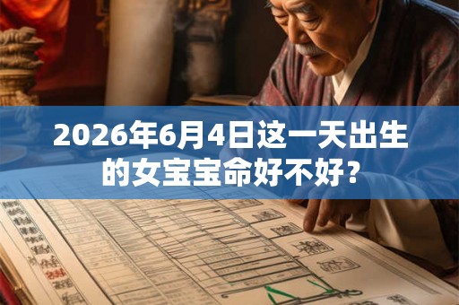 2026年6月4日这一天出生的女宝宝命好不好？