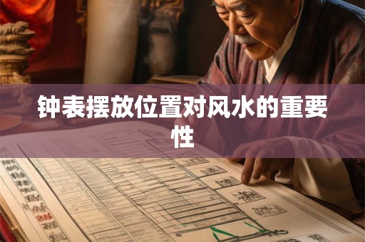 钟表摆放位置对风水的重要性