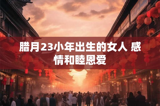 腊月23小年出生的女人 感情和睦恩爱