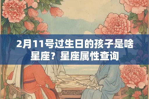 2月11号过生日的孩子是啥星座？星座属性查询