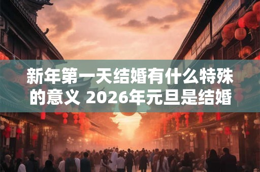 新年第一天结婚有什么特殊的意义 2026年元旦是结婚吉日吗