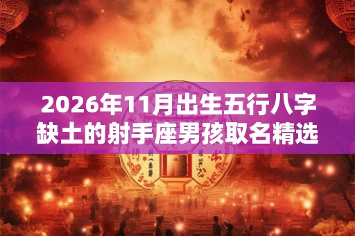 2026年11月出生五行八字缺土的射手座男孩取名精选