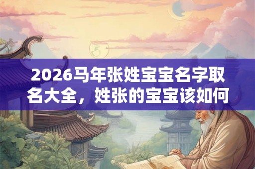 2026马年张姓宝宝名字取名大全，姓张的宝宝该如何起名？