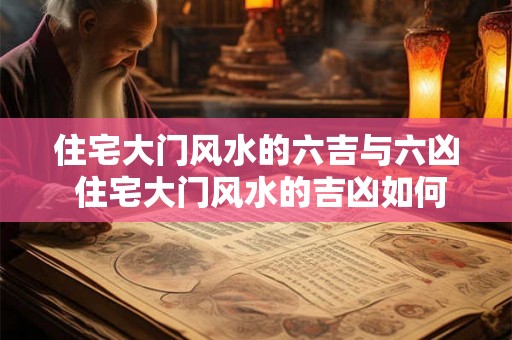 住宅大门风水的六吉与六凶 住宅大门风水的吉凶如何