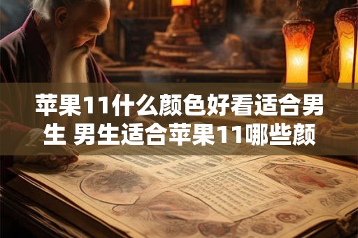 苹果11什么颜色好看适合男生 男生适合苹果11哪些颜色