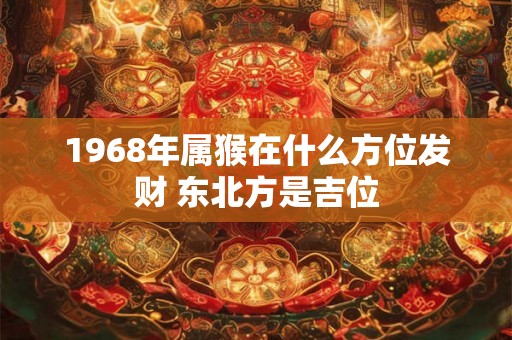 1968年属猴在什么方位发财 东北方是吉位
